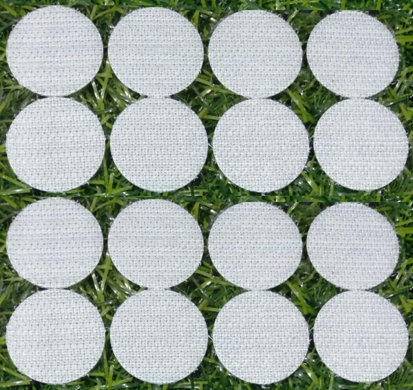 Self Adhesive Dots Sticker Round Circle Coin Fasteners Velcro (Pack of 5 Sheets x 63 Pairs) (White, 1 cm) - Image 2