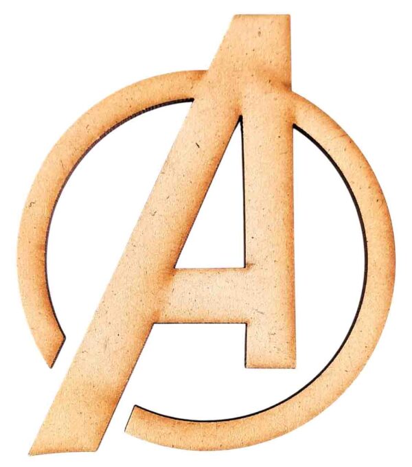 Avengers Logo MDF Cutouts for Art & Craft Projects, Fridge Magnet, Painting, Decoration (Pack of 5 pcs)