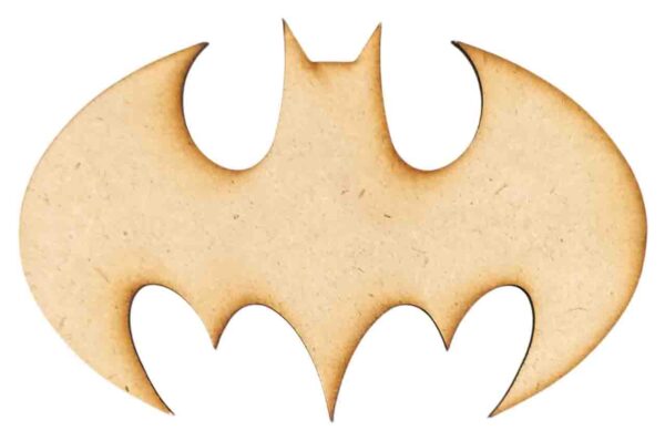 Batman Logo Big MDF Cutouts for Art & Craft Projects, Fridge Magnet, Painting, Decoration (Pack of 5 pcs)