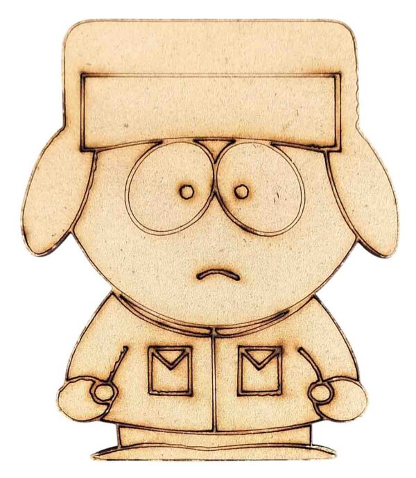 Kyle Broflovski MDF Wood Cutout for Art & Craft Projects, Fridge Magnet, Painting, Decoration (Pack of 5 pcs)