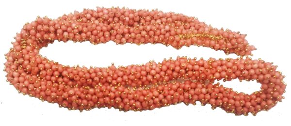 Pearl Loreals 3mm for Jewellery Making, Earring, Necklace, Bracelet (Pack of 80 Gms) (Peach)