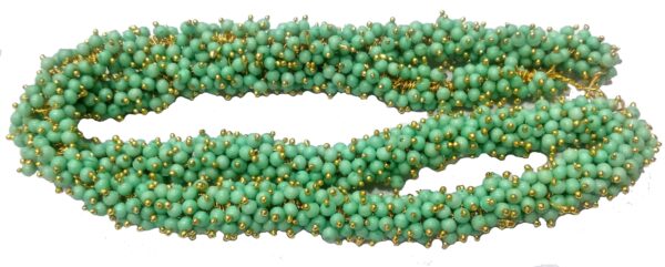 Pearl Loreals 3mm for Jewellery Making, Earring, Necklace, Bracelet (Pack of 80 Gms) (Sea Green)