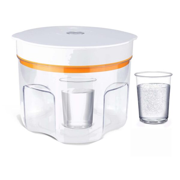 Resin Bubble Remover Machine with Transparent Container and Orange Accent for Resin art