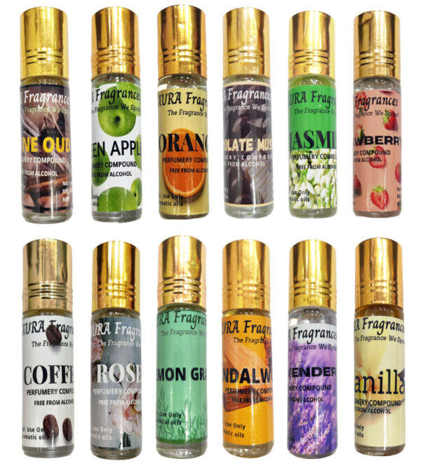 Candle Making Perfumes Fragrances (Pack of 12 Bottles)