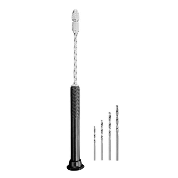 Hand Drill Machine Hand Drill For Resin Art With 4 Twist Drill Bits Hand Tools Mini Drill (Pack of 1)